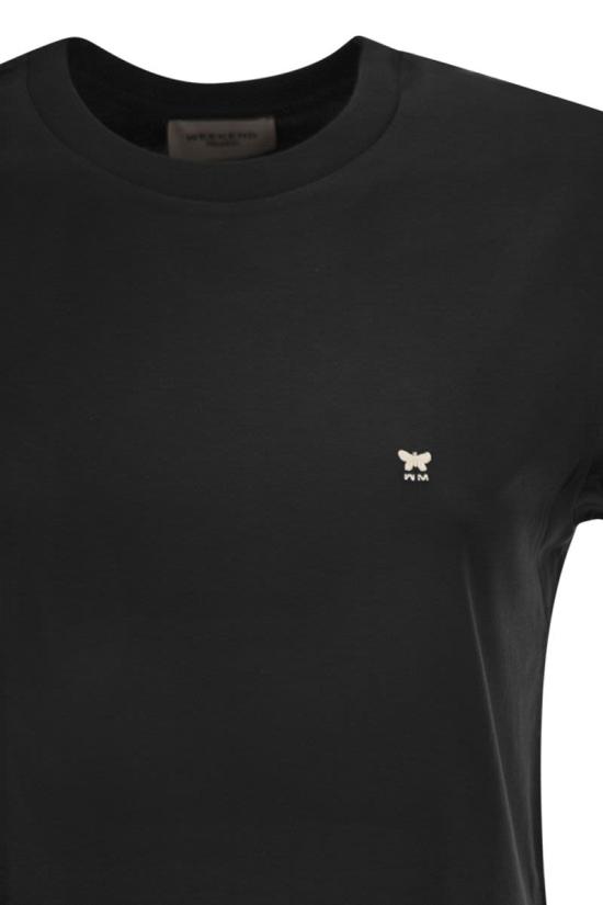 26FW 위켄드막스마라 반팔 티셔츠 2625976031600 010 BLACK - WEEKEND MAX MARA