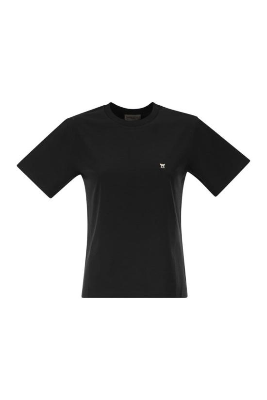 26FW 위켄드막스마라 반팔 티셔츠 2625976031600 010 BLACK