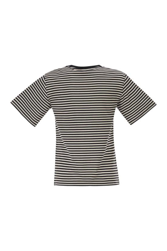 26FW 위켄드막스마라 반팔 티셔츠 2625976031600 012 CREAM BLACK - WEEKEND MAX MARA