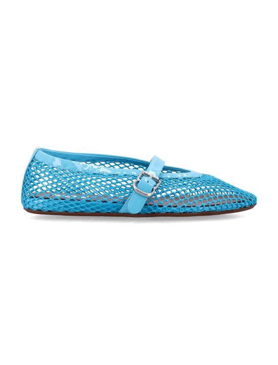 26SS 알라이아 피쉬넷 발레 플랫 AA3A029TK007 528 AMAZONITE