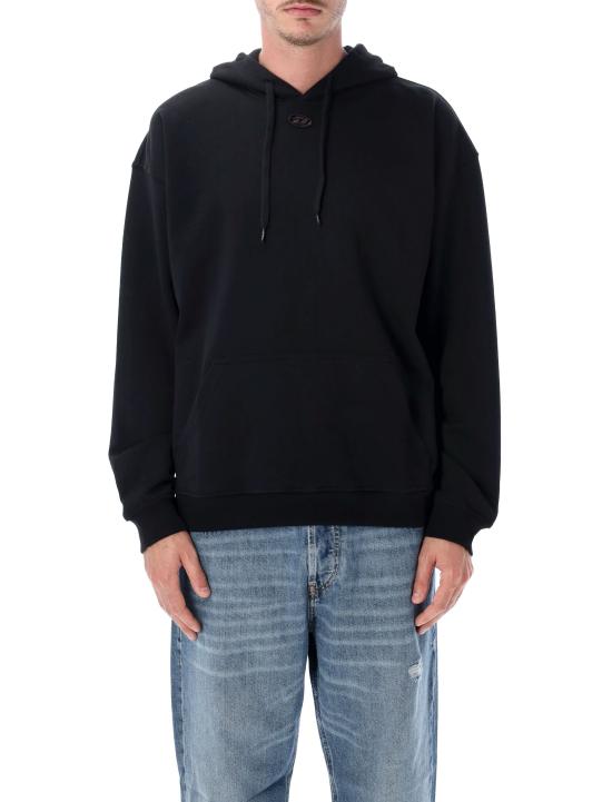 26FW 디젤 s-boxt-hood-dco 후드 티셔츠 A200500GSBP 9XX BLACK