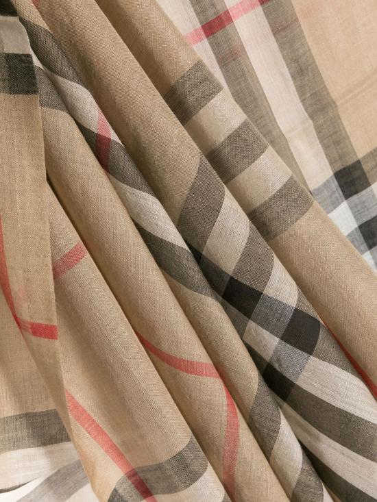 26FW 버버리 체크 울 실크 스카프 8078779 A7026 BEIGE - BURBERRY