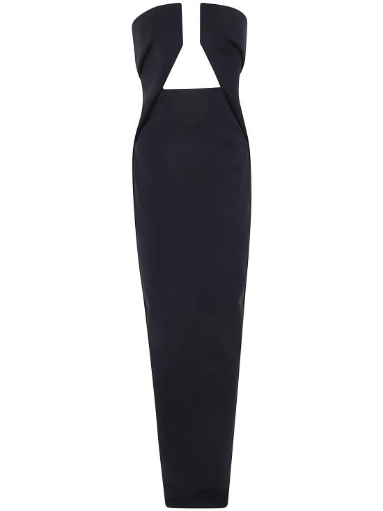 26FW 릭 오웬스 미디 원피스 RP02F5528WST 09 BLACK