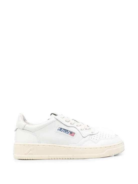 26FW 오트리 메달리스트 로우 레더 스니커즈 AULWLL15099 LEAT WHITE