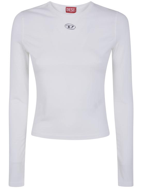 26FW 디젤 t-uncutieslong-ls-od 긴팔 티셔츠 A199160AHQH099 141 WHITE