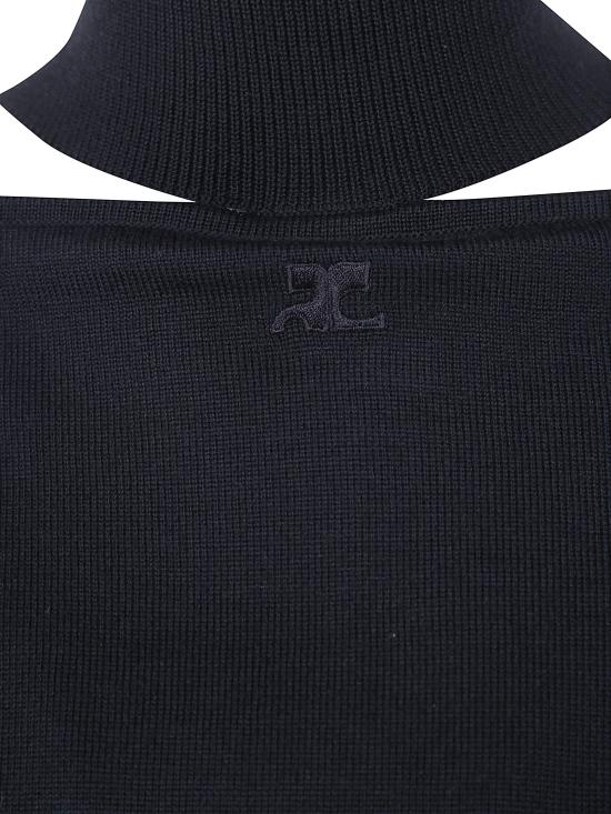 26FW 쿠레쥬 터틀넥 326MPU281FI0085 9999 BLACK - COURREGES