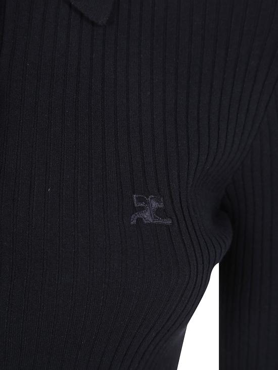 26FW 쿠레쥬 스웨터 326MPO072FI0001 9999 BLACK - COURREGES