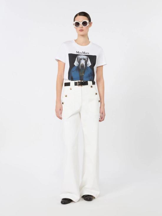 26FW 막스마라 반팔 티셔츠 2621946071600 009 WHITE - MAX MARA
