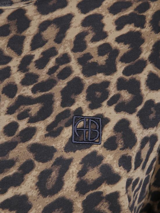 26FW 애니빙 반팔 티셔츠 A0811154MTL59 LEOPARD BROWN - ANINE BING