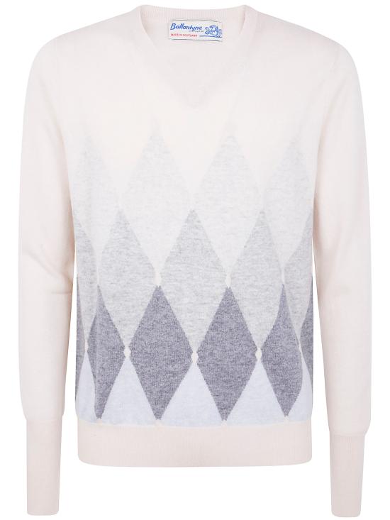 25FW 발렌타인 스웨터 B2P00112KA8097 98003 WHITE