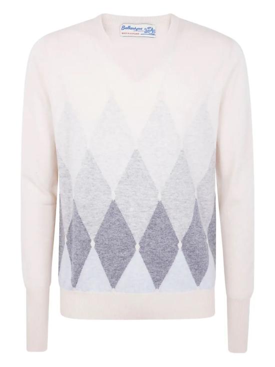 25FW 발렌타인 스웨터 B2P00112KA8097 98003 WHITE - BALLANTYNE
