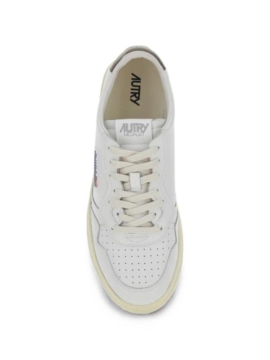 26FW 오트리 메달리스트 로우 스니커즈 AULMLL28 LEAT WHITE - AUTRY