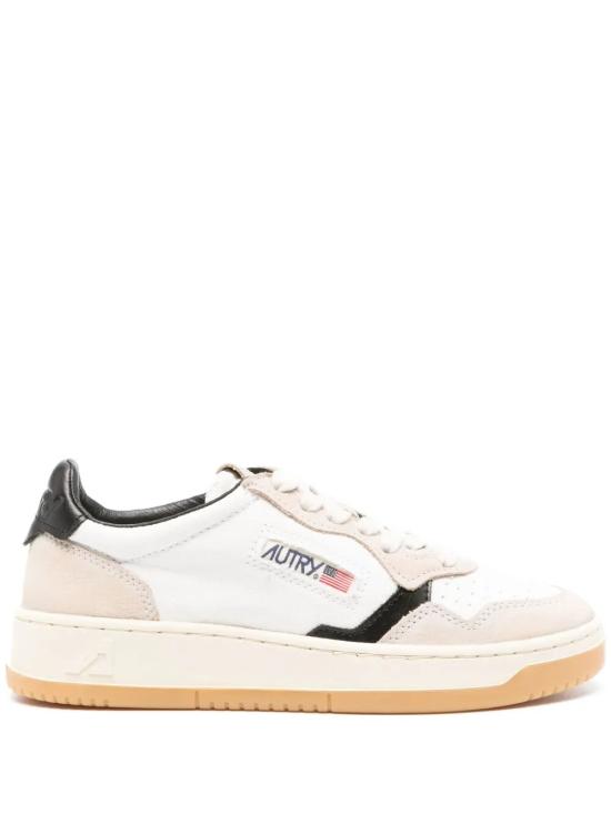 25FW 오트리 메달리스트 로우 레더 스니커즈 AULWLL22097 WHITE