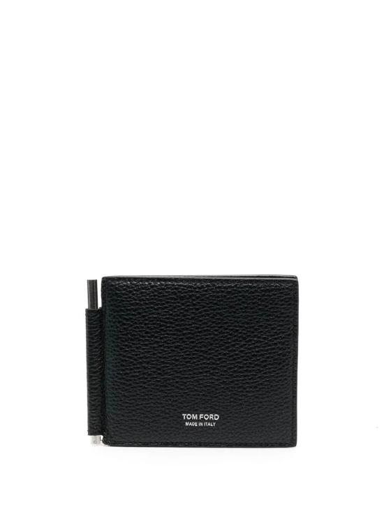 26FW 톰포드 그레인 레더 머니 클립 Y0231LCL158S099 NAA BLACK
