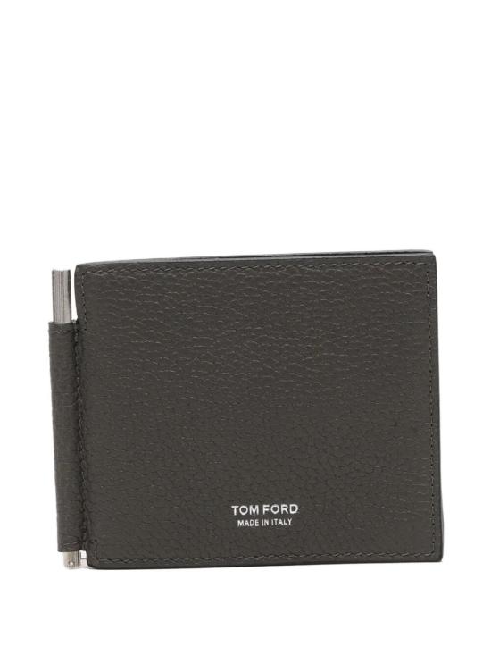 26FW 톰포드 그레인 레더 머니 클립 Y0231LCL158S099 TBG GREY