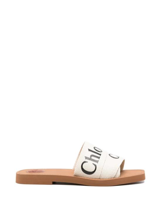 26FW 끌로에 우디 플랫 뮬 CHC22U188Z3099 101 WHITE