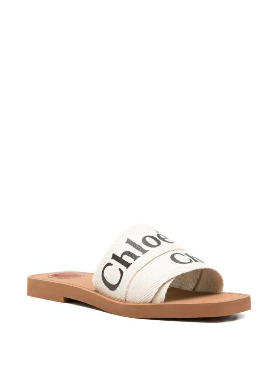 26FW 끌로에 우디 플랫 뮬 CHC22U188Z3099 101 WHITE - CHLOE