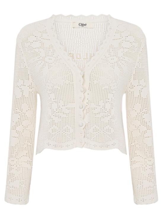 26FW 끌로에 가디건 CH26AMC10850 101 WHITE
