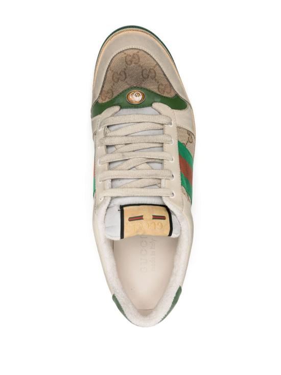 26FW 구찌 스크리너 GG 캔버스 디스트레스드 스니커즈 546551 9Y9209666 BEIGE - GUCCI