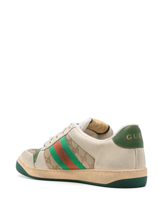 26FW 구찌 스크리너 GG 캔버스 디스트레스드 스니커즈 546551 9Y9209666 BEIGE - GUCCI