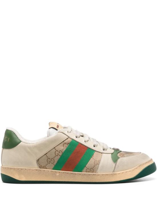 26FW 구찌 스크리너 GG 캔버스 디스트레스드 스니커즈 546551 9Y9209666 BEIGE