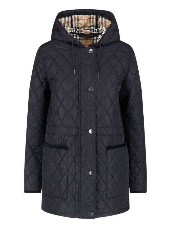 26FW 버버리 브롬리 후드 퀼팅 자켓 8110531 C1900 Black
