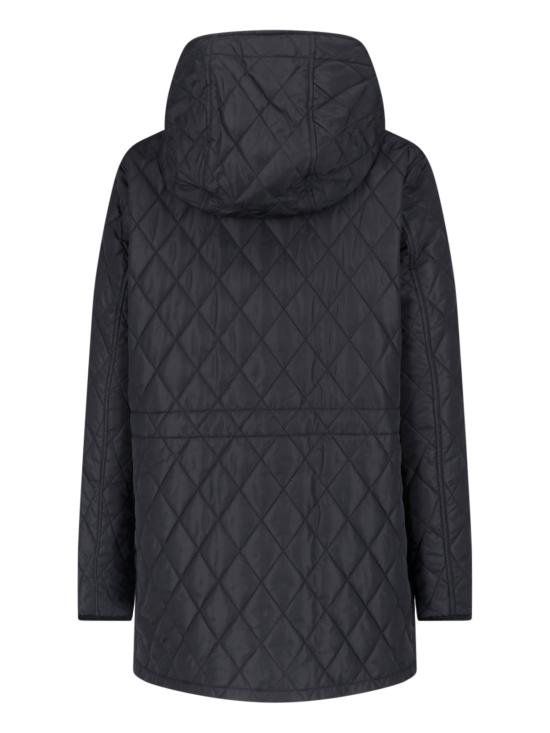 26FW 버버리 브롬리 후드 퀼팅 자켓 8110531 C1900 Black - BURBERRY