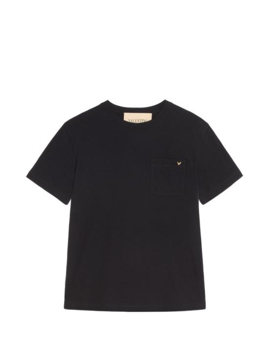 26FW 발렌티노 가라바니 반팔 티셔츠 VMG10V BGR0NO BLACK