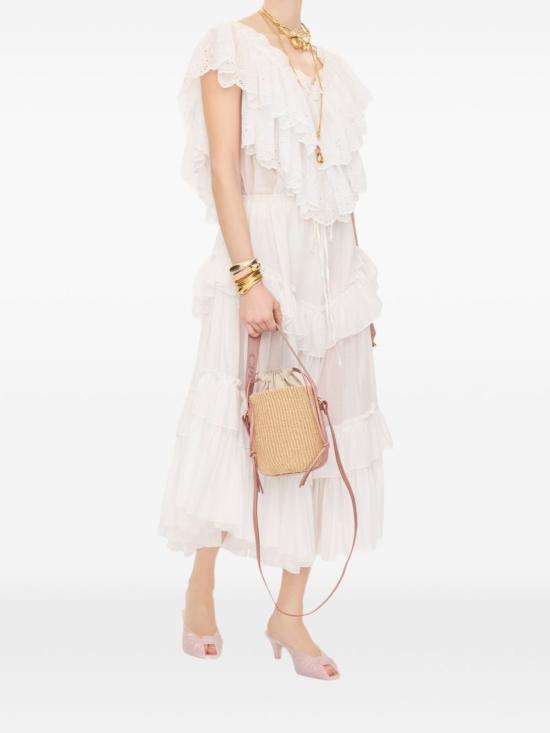 26FW 끌로에 우디 스몰 바스켓백 CHC23AS381L18 26S BEIGE - CHLOE