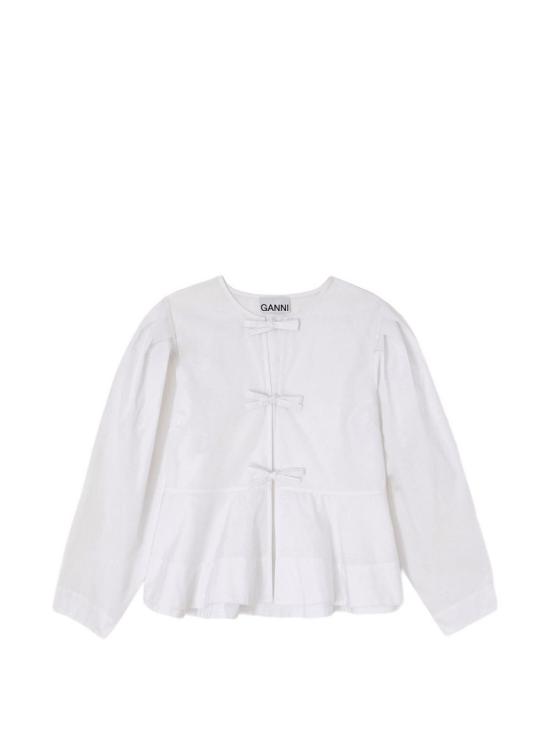 26FW 가니 블라우스 A1040486 151 WHITE