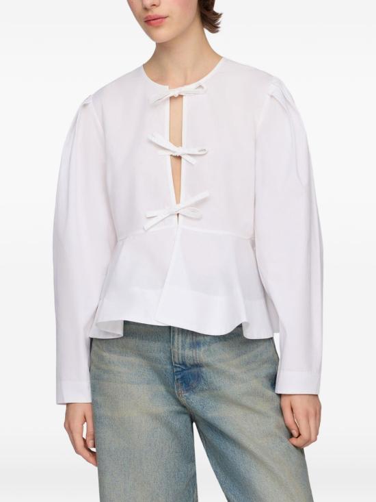 26FW 가니 블라우스 A1040486 151 WHITE - GANNI
