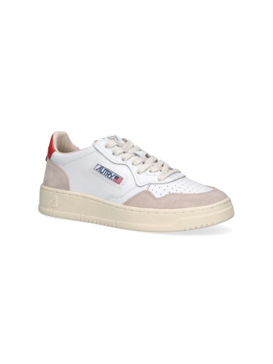 26FW 오트리 메달리스트 로우 레더 스니커즈 AULW LS19 WHITE - AUTRY
