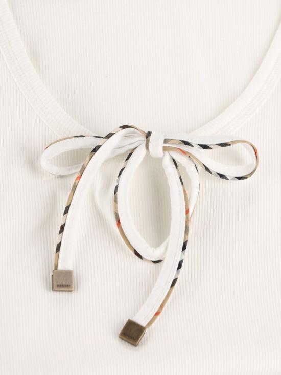 26FW 버버리 민소매 티셔츠 8127208 B7078 WHITE - BURBERRY