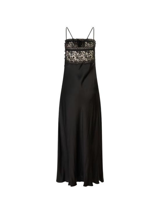 26FW 끌로에 롱 원피스 CH26ARO02 008001 BLACK - CHLOE
