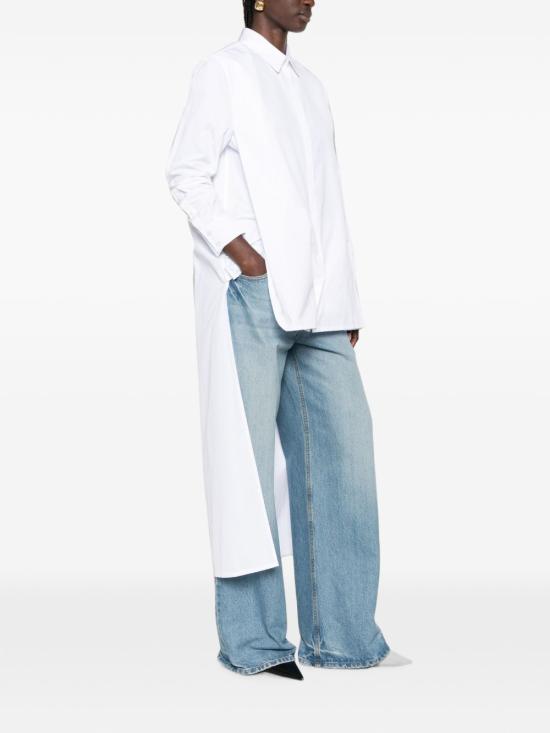 26FW 알라이아 셔츠 AA9C1013T611D 000 WHITE - ALAIA