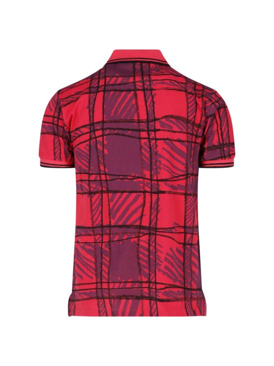 26FW 비비안웨스트우드 스크리블 체크 코튼 반팔 폴로 셔츠 2H01000Y J00BR H301 Multicolor - VIVIENNE WESTWOOD