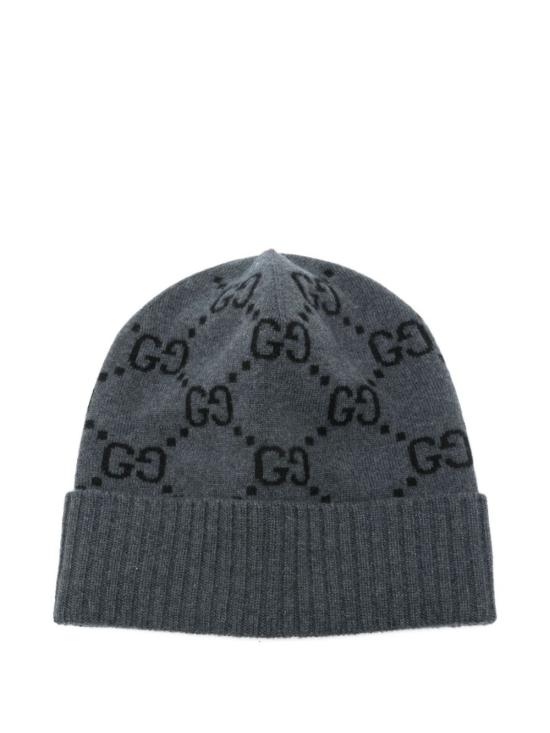 26FW 구찌 GG 캐시미어 자카드 비니 811392 4GABX1260 GREY