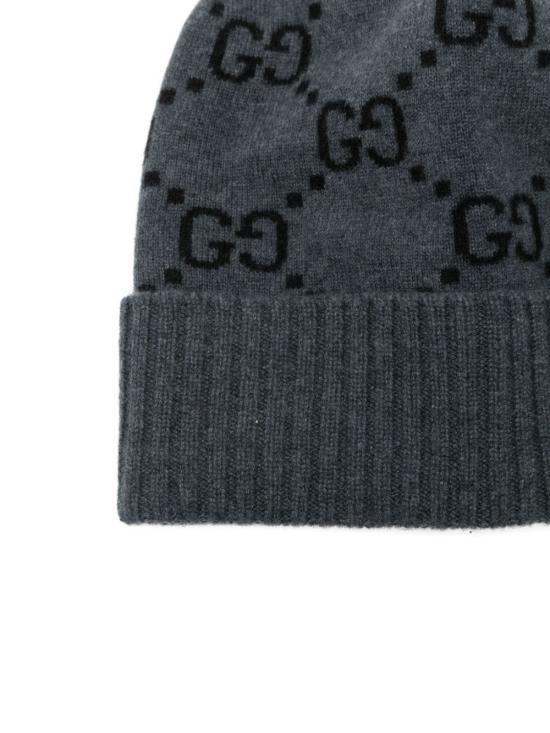 26FW 구찌 GG 캐시미어 자카드 비니 811392 4GABX1260 GREY - GUCCI