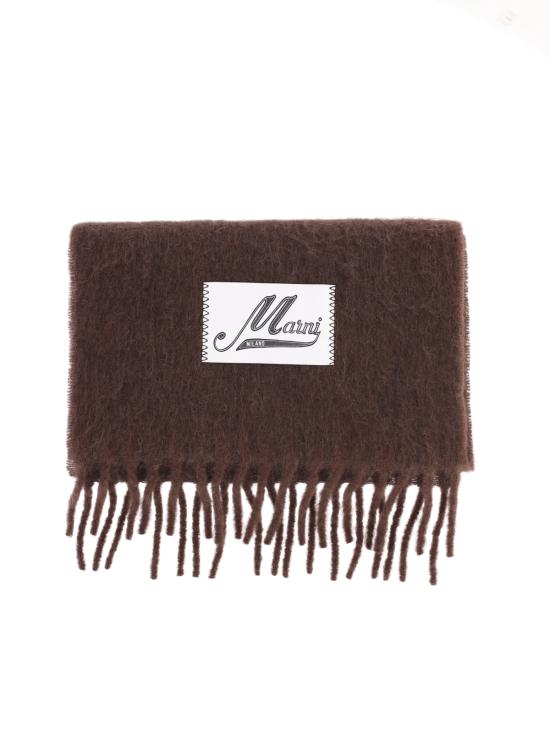 26FW 마르니 터콰이즈 알파카 스카프 SCMC0059Y0 UTW918 00M29 BROWN - MARNI