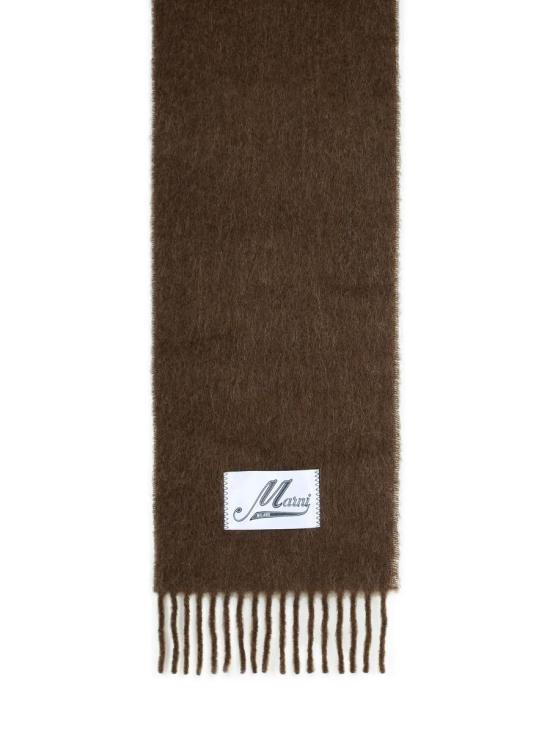 26FW 마르니 터콰이즈 알파카 스카프 SCMC0059Y0 UTW918 00M29 Brown