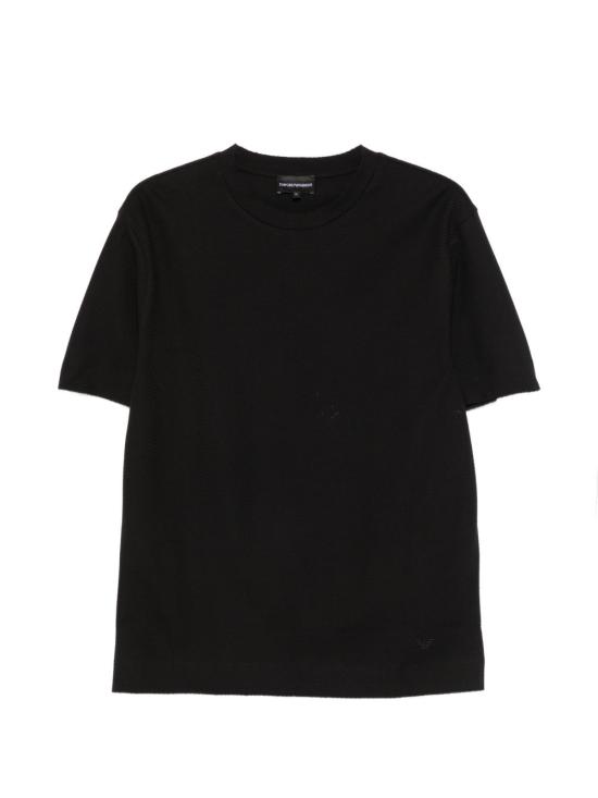 26FW 엠포리오 아르마니 반팔 티셔츠 EM007038 AF10762FC328 BLACK
