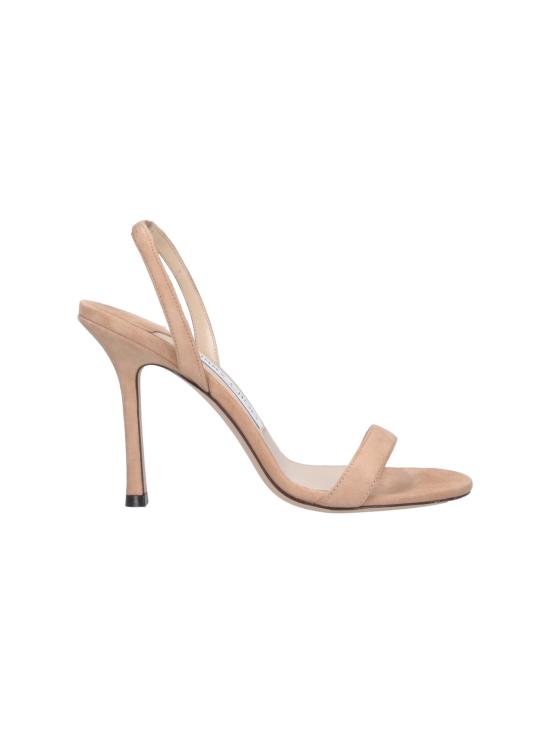 26FW 지미추 샌들 JENN 100 SUE CHAI BEIGE