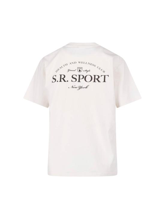 26SS 스포티앤리치 반팔 티셔츠 TO119711304WH37 ECRU CIOCO WHITE - SPORTY & RICH