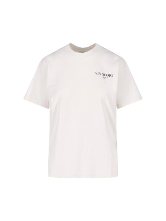 26SS 스포티앤리치 반팔 티셔츠 TO119711304WH37 ECRU CIOCO WHITE