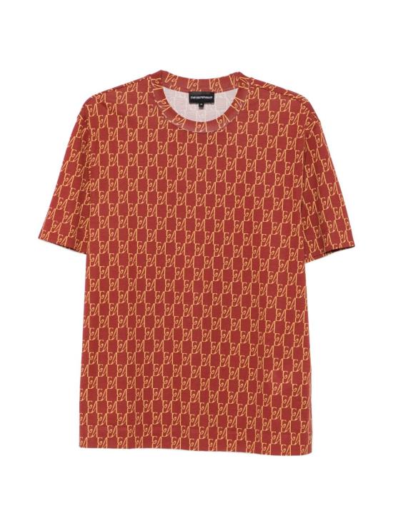 26FW 엠포리오 아르마니 반팔 티셔츠 EM006812 AF10017F5094 BORDEAUX