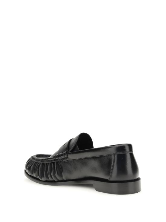 26FW 생로랑 소프트 샤이니 레더 로퍼 818908 AA00K 1000 Black - SAINT LAURENT
