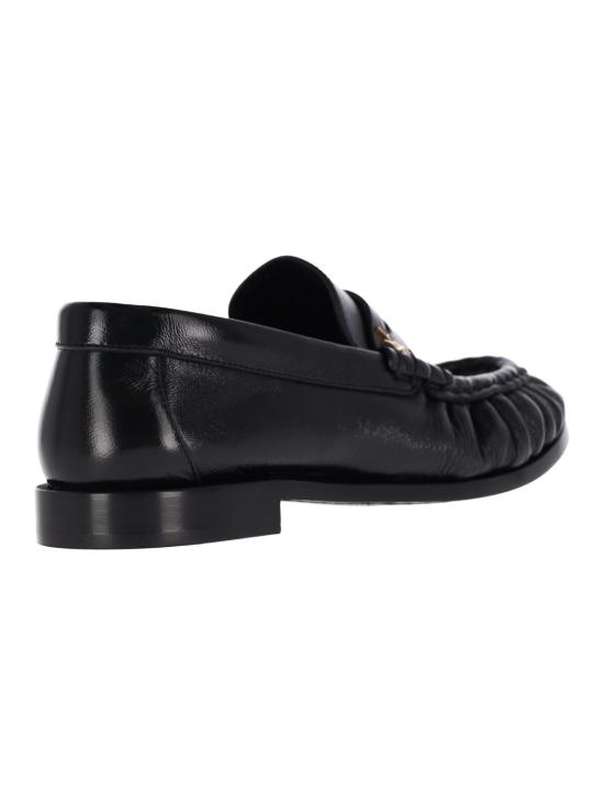 26FW 생로랑 소프트 샤이니 레더 로퍼 818908 AA00K 1000 BLACK - SAINT LAURENT