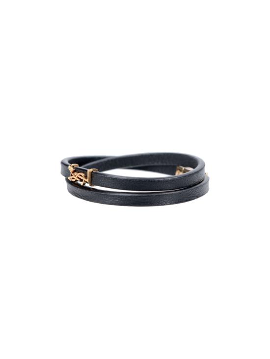 26FW 생로랑 팔찌 745602 BL40J 1000 Black - SAINT LAURENT