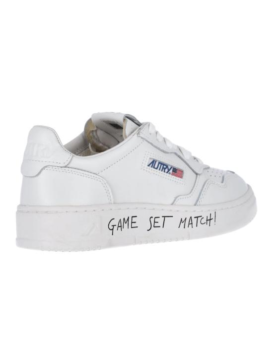 26FW 오트리 메달리스트 로우 레더 스니커즈 AULW ML08 WHITE - AUTRY