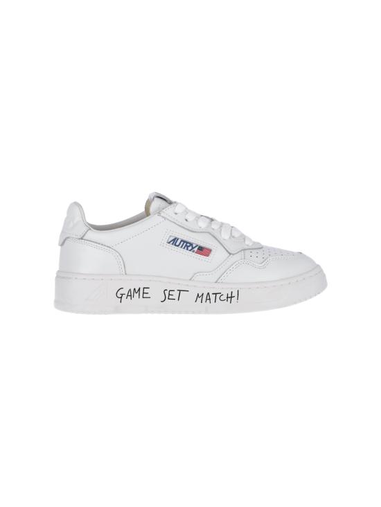 26FW 오트리 메달리스트 로우 레더 스니커즈 AULW ML08 WHITE